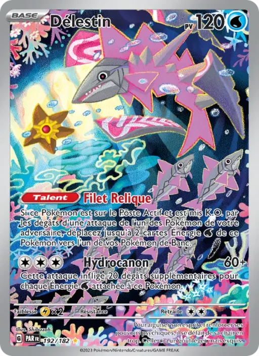 Carte Pokémon Délestin 192/182 Illustration rare Faille Paradoxe