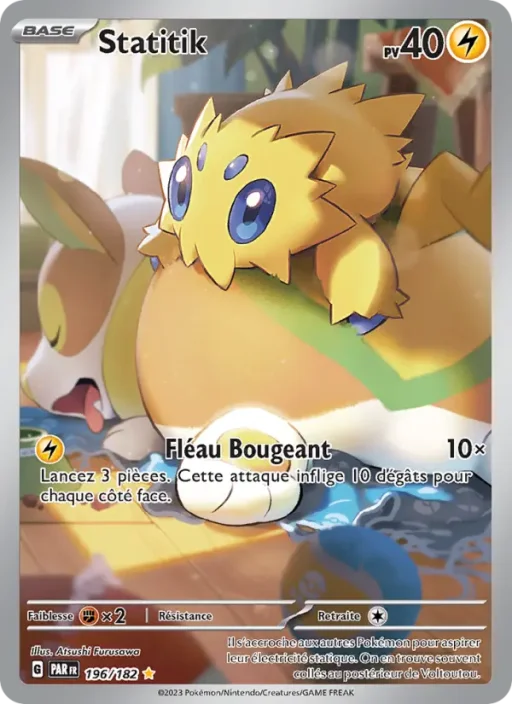 Carte Pokémon Statitik 196/182 Illustration rare Faille Paradoxe