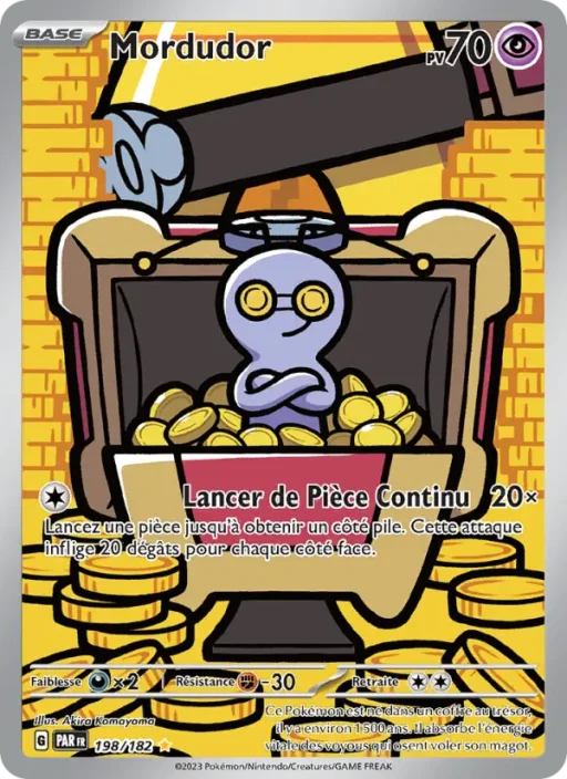 Carte Pokémon Mordudor 198/182 Illustration rare Faille Paradoxe