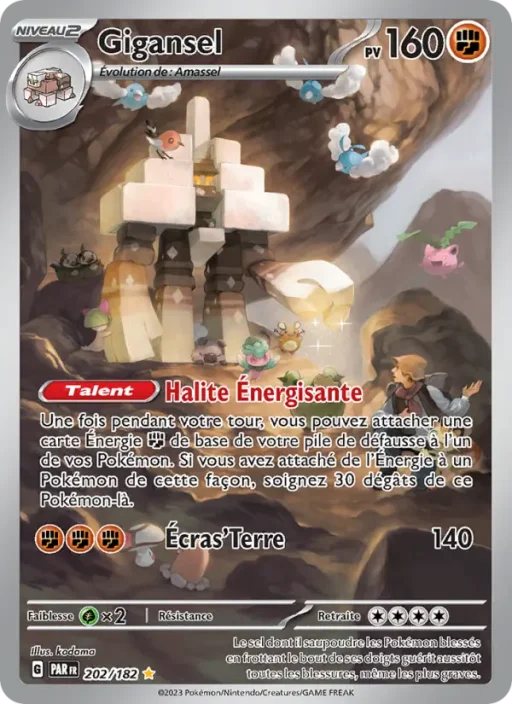 Carte Pokémon Gigansel 202/182 Illustration rare Faille Paradoxe