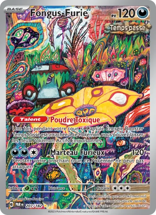Carte Pokémon Fongus-Furie 207/182 Illustration rare Faille Paradoxe