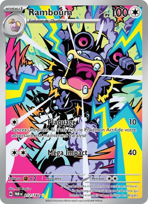 Carte Pokémon Ramboum 212/182 Illustration rare Faille Paradoxe