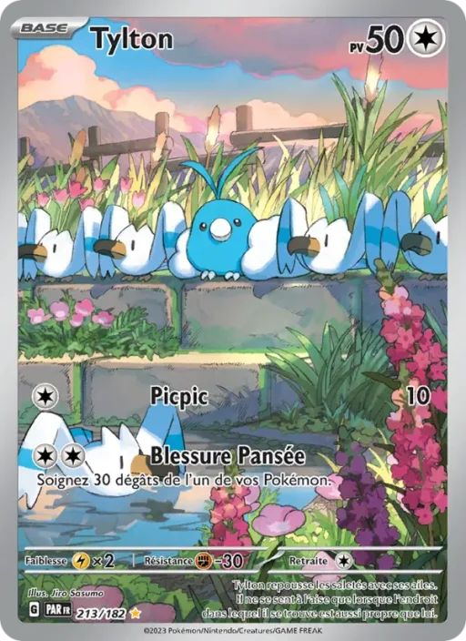 Carte Pokémon Tylton 213/182 Illustration rare Faille Paradoxe