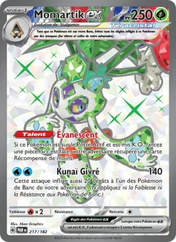 Carte Pokemon Momartik-ex #217