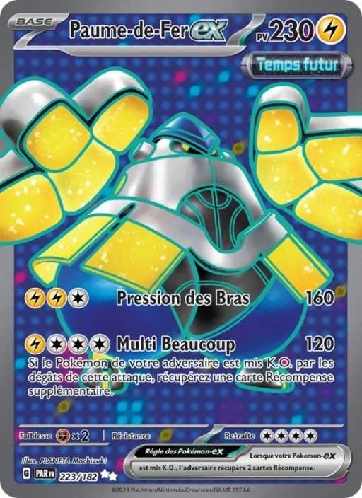 Carte Pokémon Paume-de-Fer-ex 223/182 Ultra Rare Faille Paradoxe