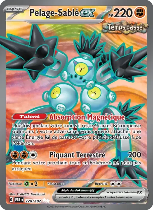 Carte Pokémon Pelage-Sablé-ex 228/182 Ultra Rare Faille Paradoxe
