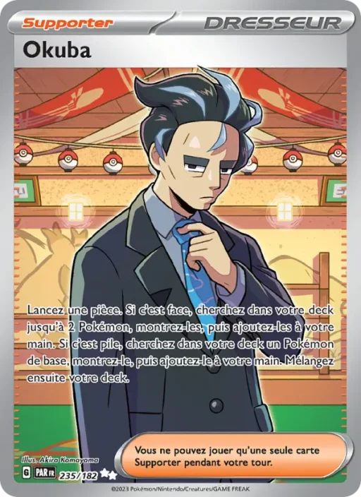 Carte Pokémon Okuba 235/182 Ultra Rare Faille Paradoxe