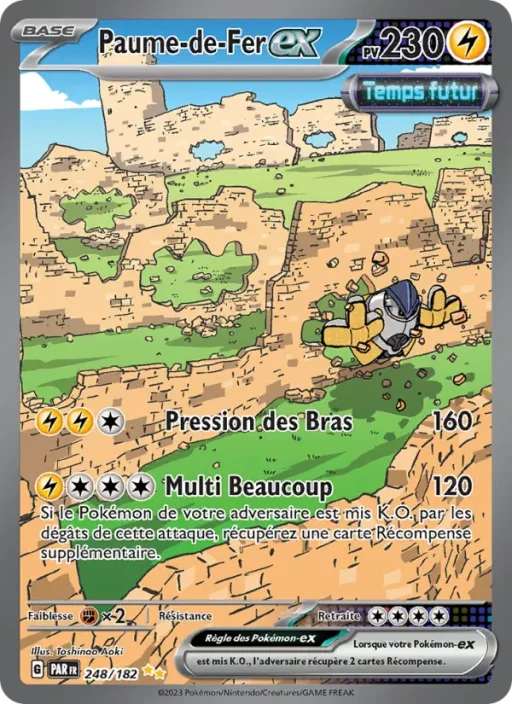 Carte Pokémon Paume-de-Fer-ex 248/182 Illustration spéciale rare Faille Paradoxe