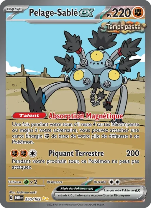 Carte Pokémon Pelage-Sablé-ex 250/182 Illustration spéciale rare Faille Paradoxe