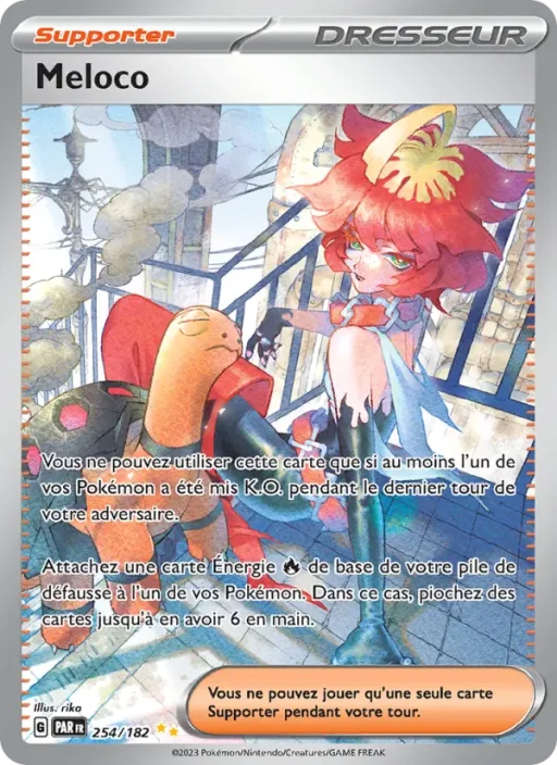 Carte Pokémon Meloco 254/182 Illustration spéciale rare Faille Paradoxe