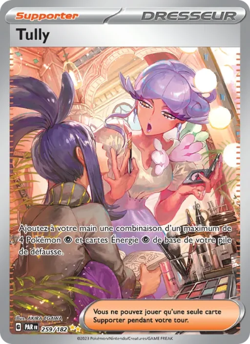 Carte Pokémon Tully 259/182 Illustration spéciale rare Faille Paradoxe