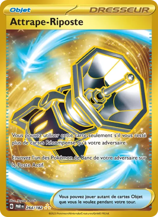 Carte Pokémon Attrape-Riposte 264/182 Hyper rare Faille Paradoxe