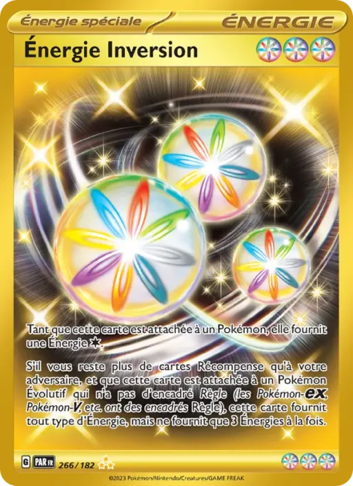 Carte Pokémon Énergie Inversion 266/182 Hyper rare Faille Paradoxe