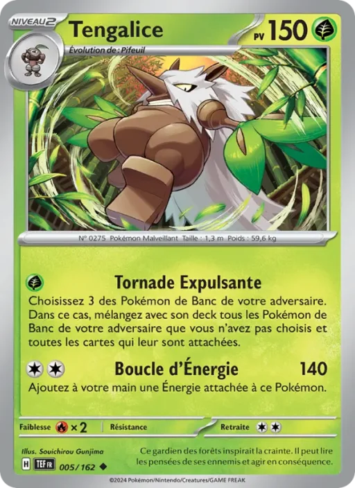 Carte Pokémon Tengalice 005/162 Peu Commune Forces Temporelles