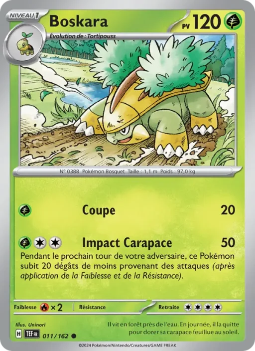 Carte Pokémon Boskara 011/162 Commune Forces Temporelles