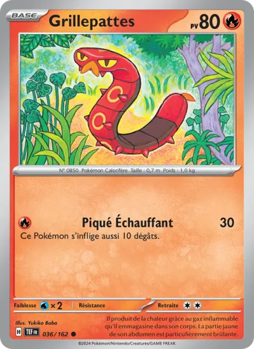 Carte Pokémon Grillepattes 036/162 Commune Forces Temporelles