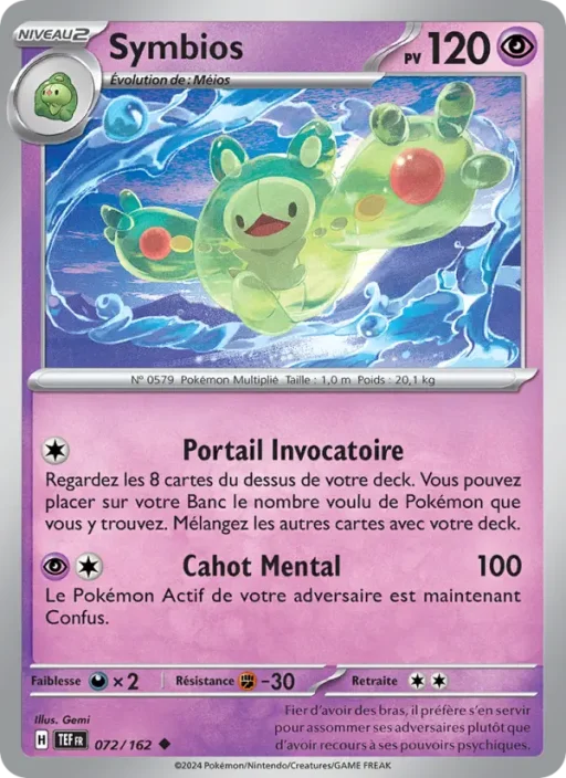 Carte Pokémon Symbios 072/162 Peu Commune Forces Temporelles