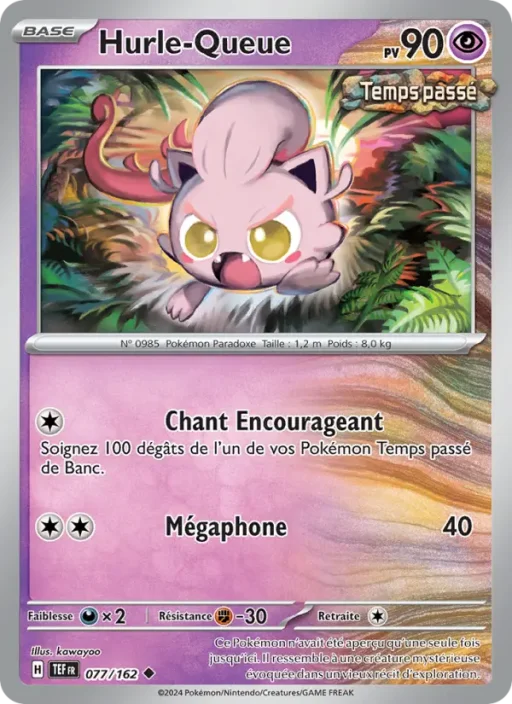 Carte Pokémon Hurle-Queue 077/162 Peu Commune Forces Temporelles
