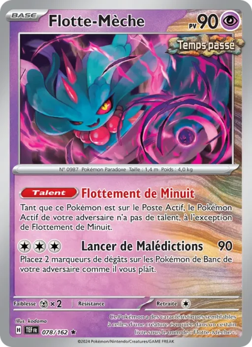 Carte Pokémon Flotte-Mèche 078/162 Rare Forces Temporelles