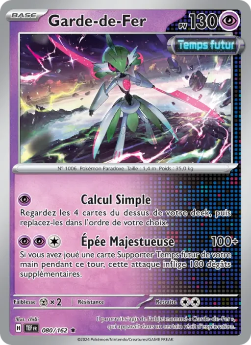 Carte Pokémon Garde-de-Fer 080/162 Rare Forces Temporelles