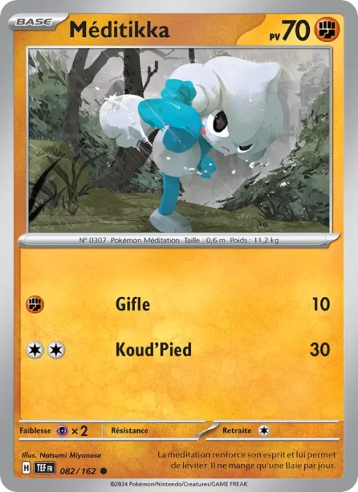 Carte Pokémon Méditikka 082/162 Commune Forces Temporelles