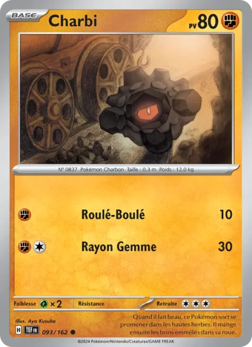 Carte Pokémon Charbi 093/162 Commune Forces Temporelles
