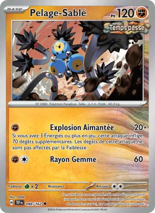 Carte Pokémon Pelage-Sablé 098/162 Peu Commune Forces Temporelles