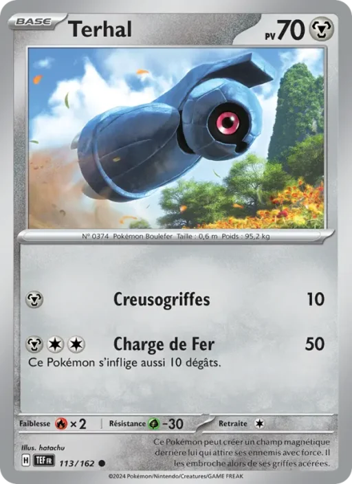 Carte Pokémon Terhal 113/162 Commune Forces Temporelles