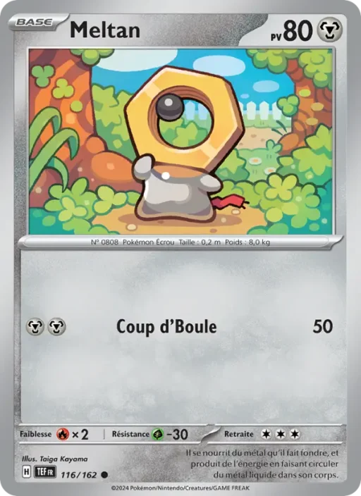 Carte Pokémon Meltan 116/162 Commune Forces Temporelles