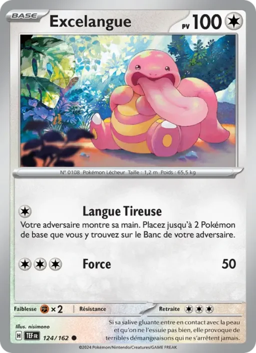 Carte Pokémon Excelangue 124/162 Commune Forces Temporelles