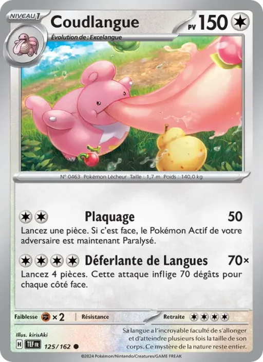Carte Pokémon Coudlangue 125/162 Commune Forces Temporelles