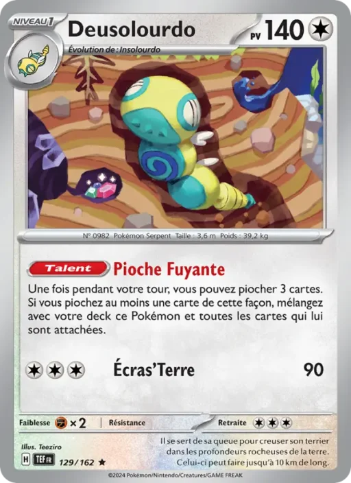 Carte Pokémon Deusolourdo 129/162 Rare Forces Temporelles