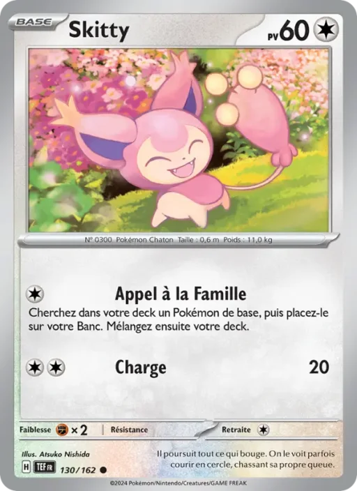 Carte Pokémon Skitty 130/162 Commune Forces Temporelles