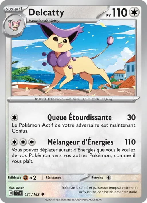 Carte Pokémon Delcatty 131/162 Peu Commune Forces Temporelles