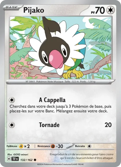 Carte Pokémon Pijako 132/162 Commune Forces Temporelles
