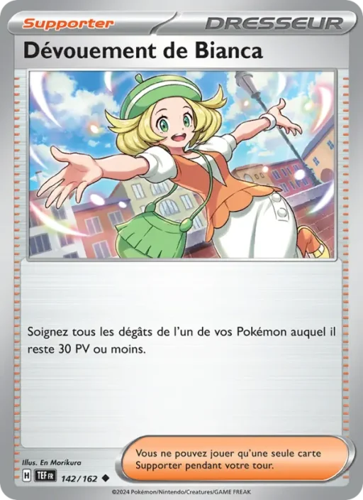 Carte Pokémon Dévouement de Bianca 142/162 Peu Commune Forces Temporelles