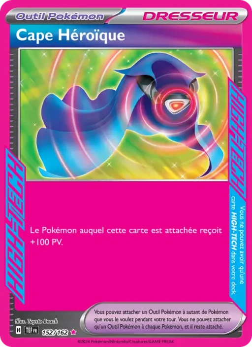 Carte Pokémon Cape Héroïque 152/162 HIGH-TECG rare Forces Temporelles