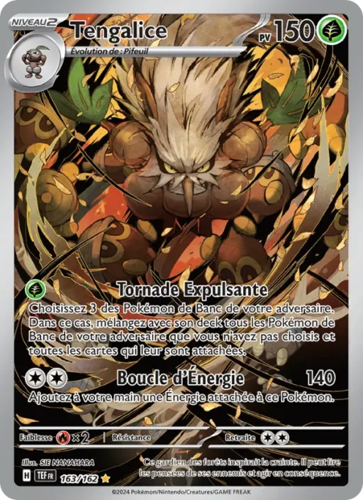 Carte Pokémon Tengalice 163/162 Illustration rare Forces Temporelles