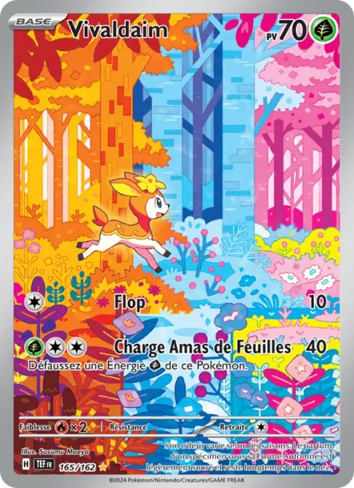Carte Pokémon Vivaldaim 165/162 Illustration rare Forces Temporelles