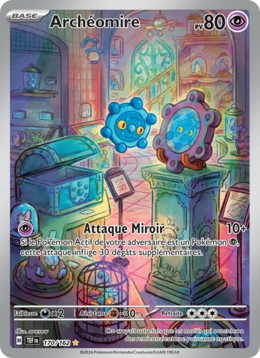 Carte Pokémon Archéomire 170/162 Illustration rare Forces Temporelles