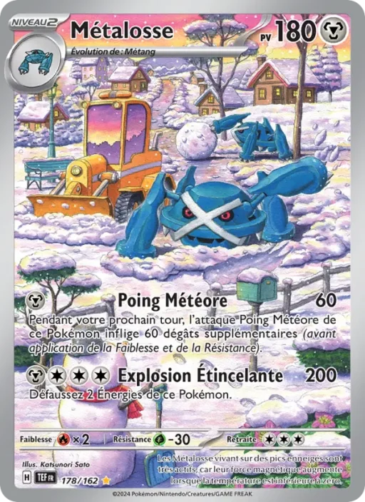 Carte Pokémon Métalosse 178/162 Illustration rare Forces Temporelles