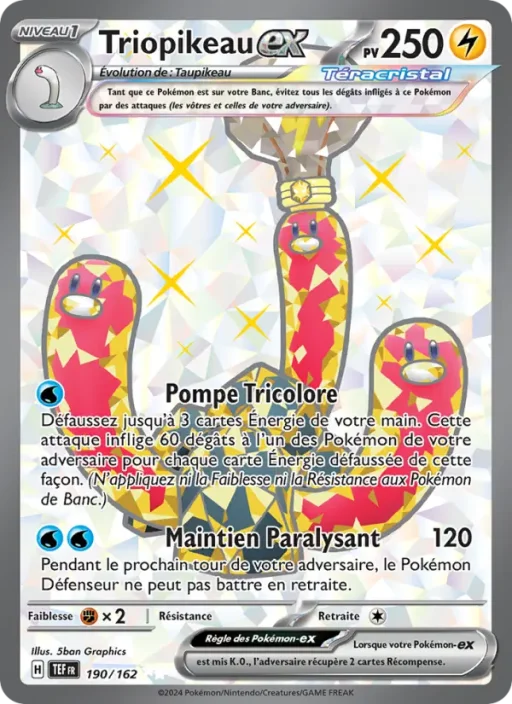 Carte Pokémon Triopikeau-ex 190/162 Ultra Rare Forces Temporelles