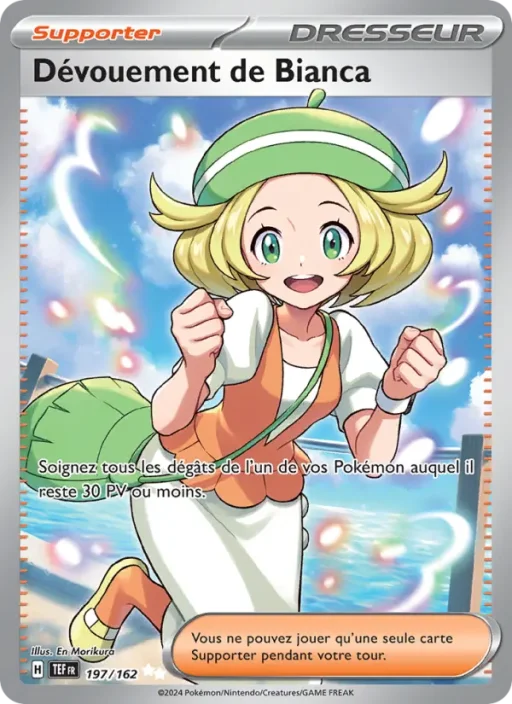Carte Pokémon Dévouement de Bianca 197/162 Ultra Rare Forces Temporelles