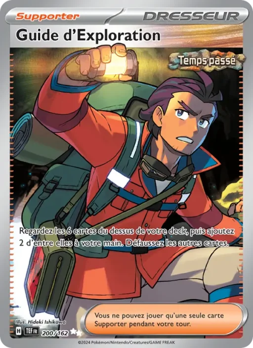 Carte Pokémon Guide d'Exploration 200/162 Ultra Rare Forces Temporelles