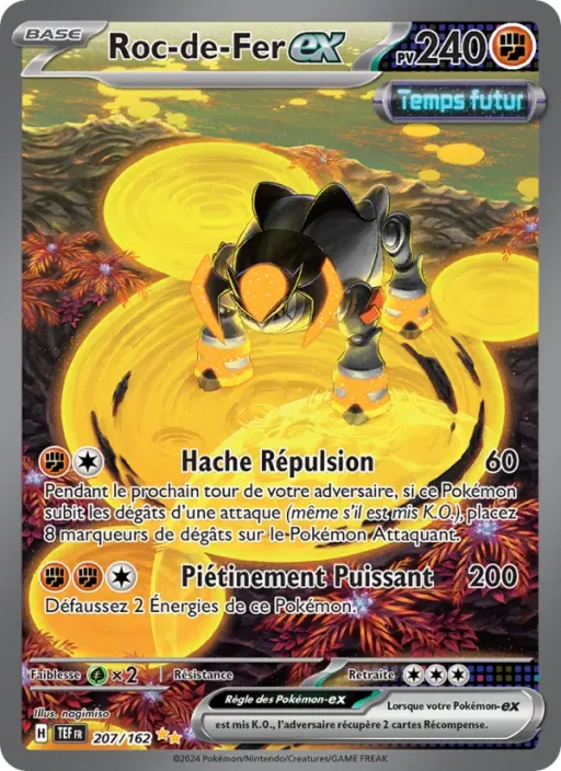 Carte Pokémon Roc-de-Fer-ex 207/162 Illustration spéciale rare Forces Temporelles