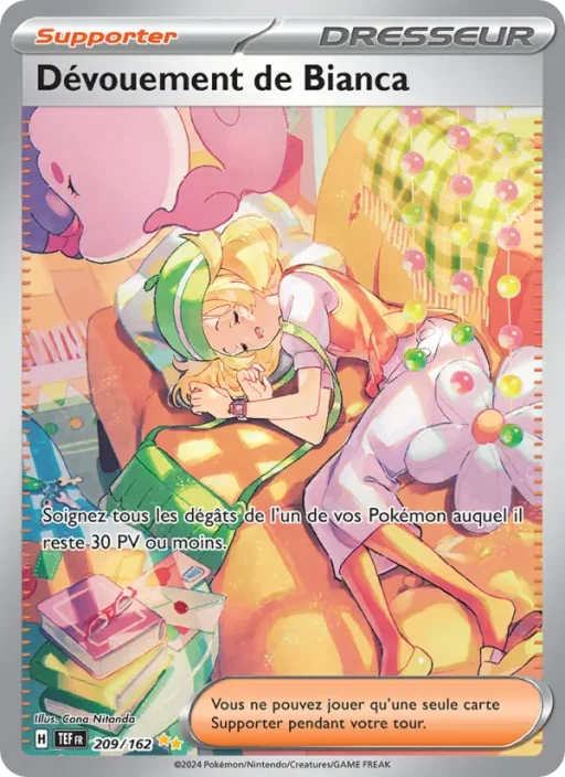Carte Pokémon Dévouement de Bianca 209/162 Illustration spéciale rare Forces Temporelles