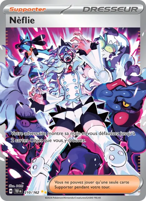 Carte Pokémon Nèflie 210/162 Illustration spéciale rare Forces Temporelles