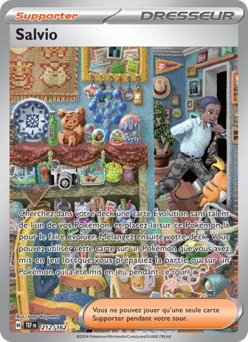 Carte Pokémon Salvio 212/162 Illustration spéciale rare Forces Temporelles