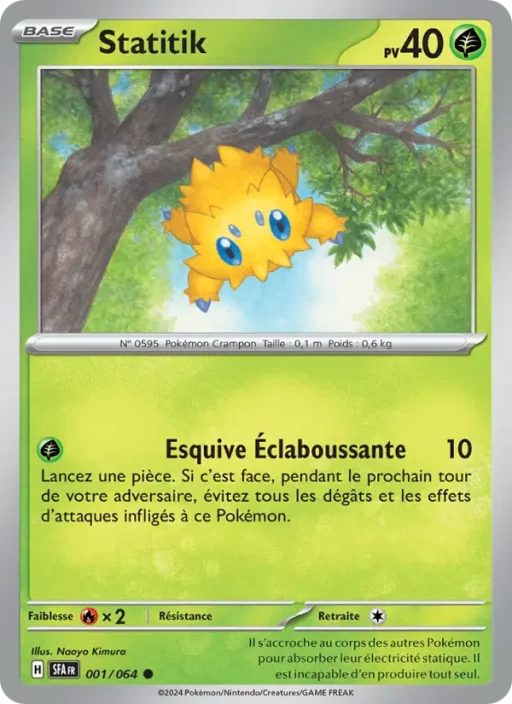 Carte Pokémon Statitik 001/064 Commune Fable Nébuleuse