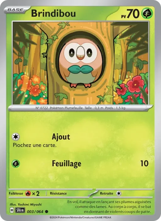 Carte Pokémon Brindibou 003/064 Commune Fable Nébuleuse